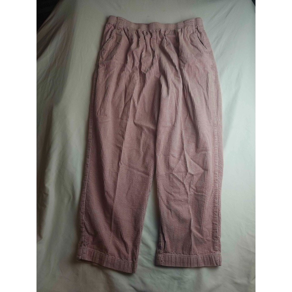 Vintage 90s Y2K Blair Pull On Pants Women XLGPT Pink Corduroy Cottagecore Cotton